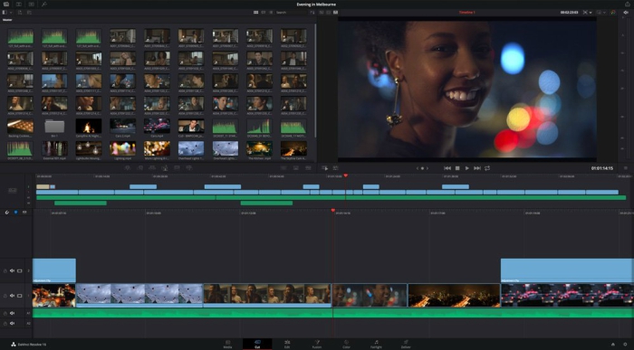 DaVinci Resolve 16 screenshot