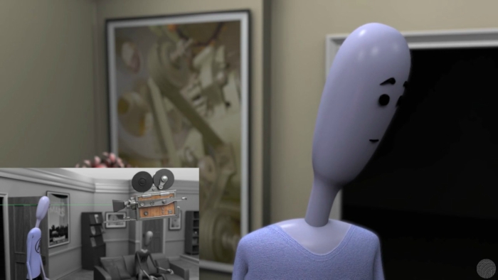 ângulo na linha dos olhos